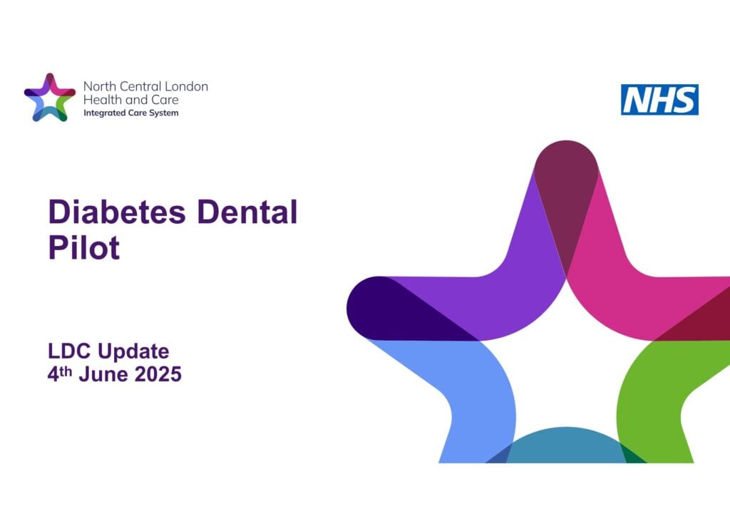 Camden and Islington LDC Open Meeting 1 Diabetes Dental Pilot 1