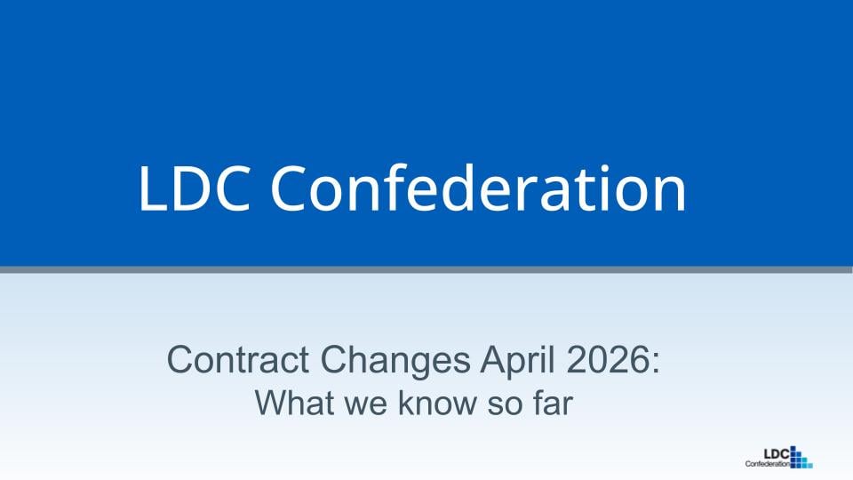 LDC Confederation April Contract Changes