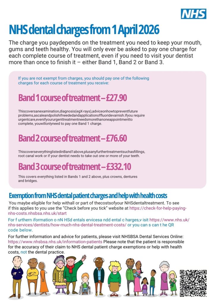 NHS dental charges